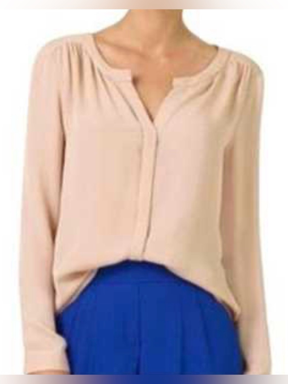 BABATON yellow bergen blouse lemon meringue airy office street party flowy S